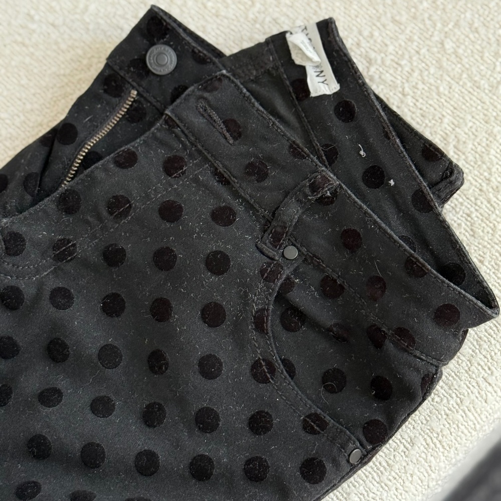 Dressy velvet dot pants for holidays size 12